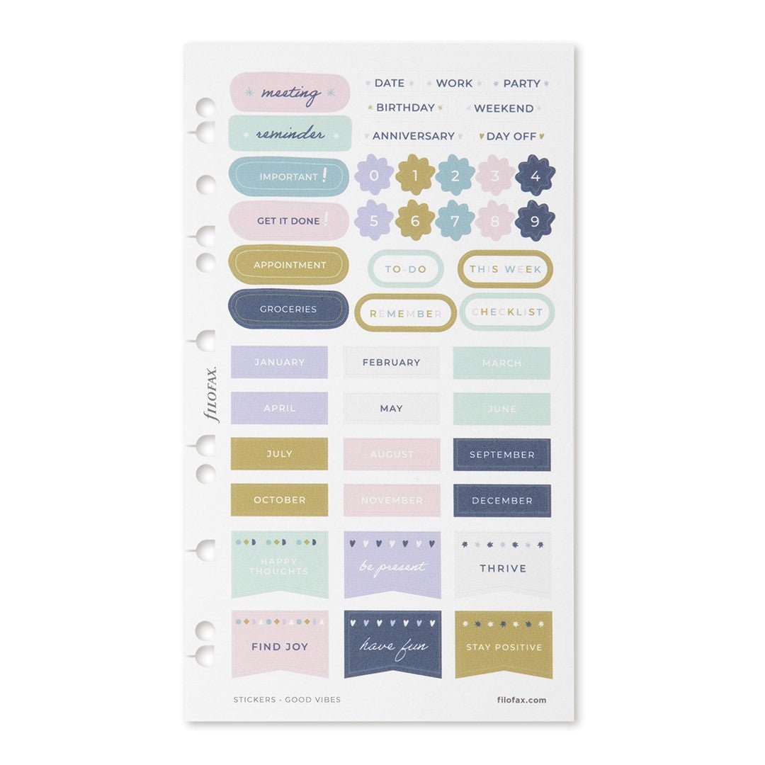 Filofax Stickers - Good Vibes - 24Papershop