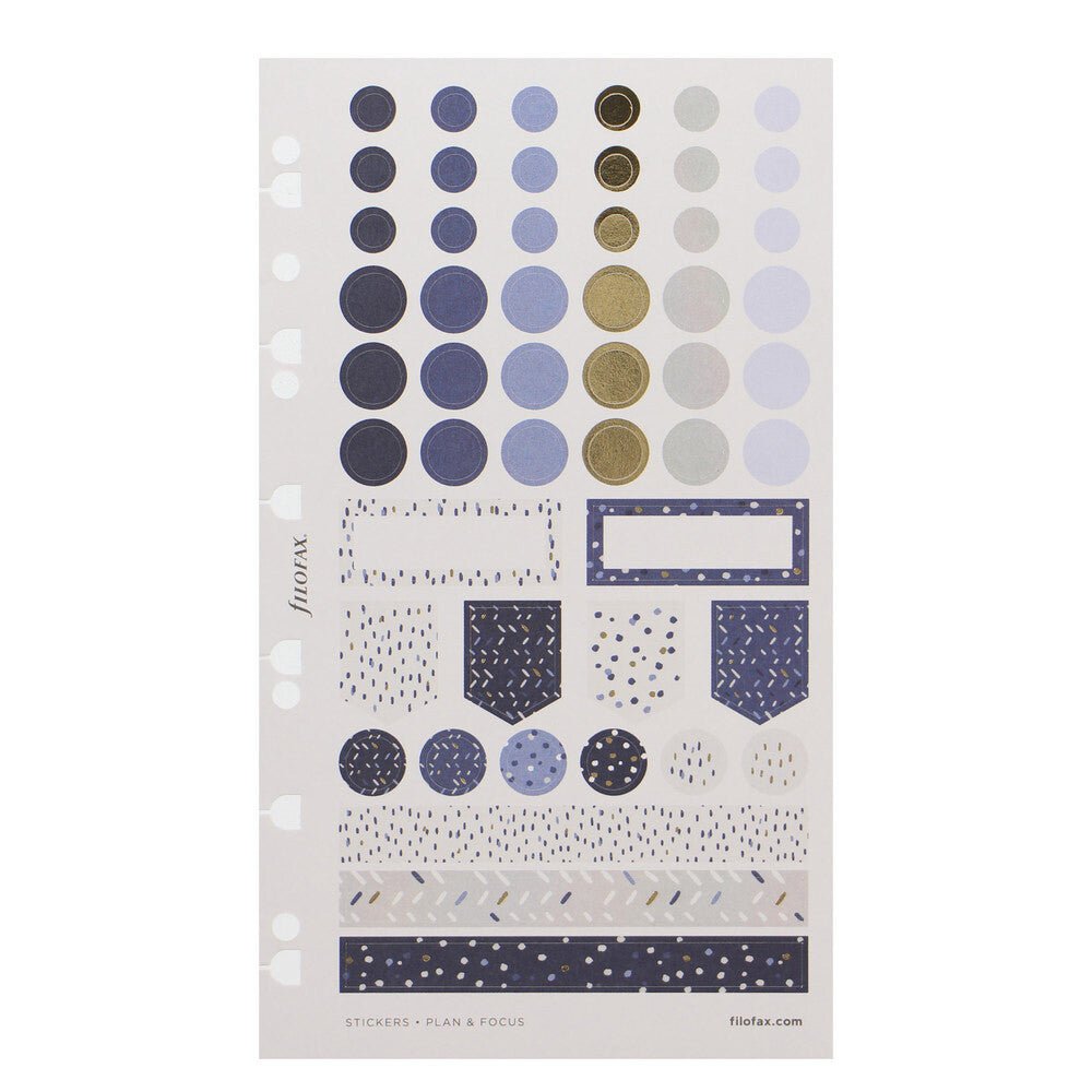 Filofax Stickers - Indigo - 24Papershop