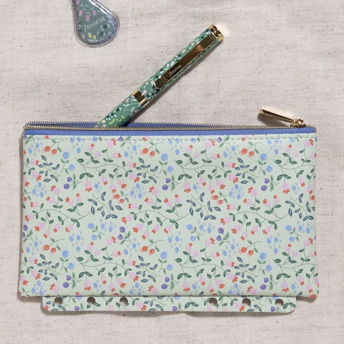 Filofax Zipper Pouch - Meadow - 24Papershop