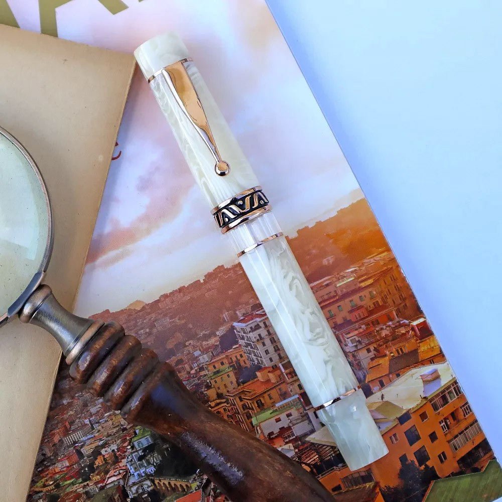 Gioia Bellavista Fountain Pen RGT - Ivory - 24Papershop