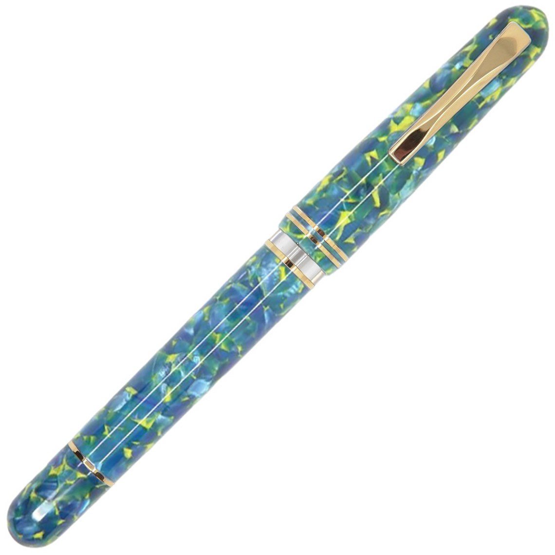 Gioia Metis Fountain Pen GT - Blue Colibri - 24Papershop