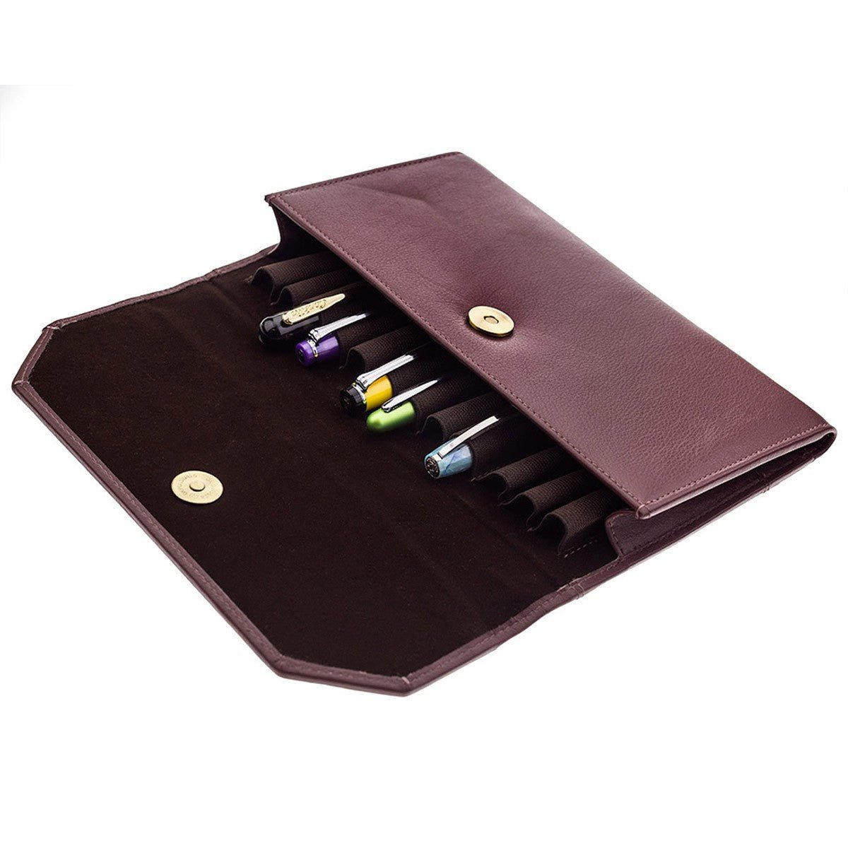 Girologio 12 Pen Folio - Antique Brown - 24Papershop