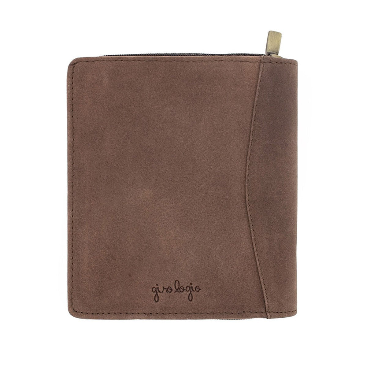 Girologio 12 Zip Pen Case - Bomber Brown - 24Papershop