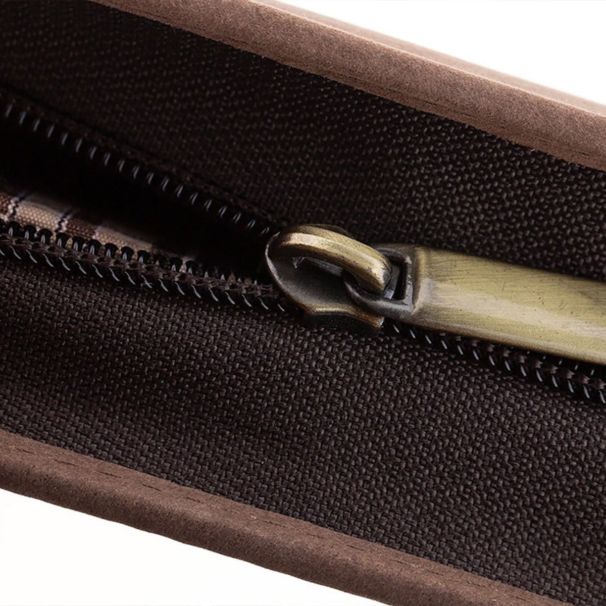 Girologio 12 Zip Pen Case - Bomber Brown - 24Papershop