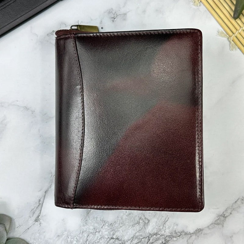 Girologio 12 Zip Pen Case - Oxblood - 24Papershop