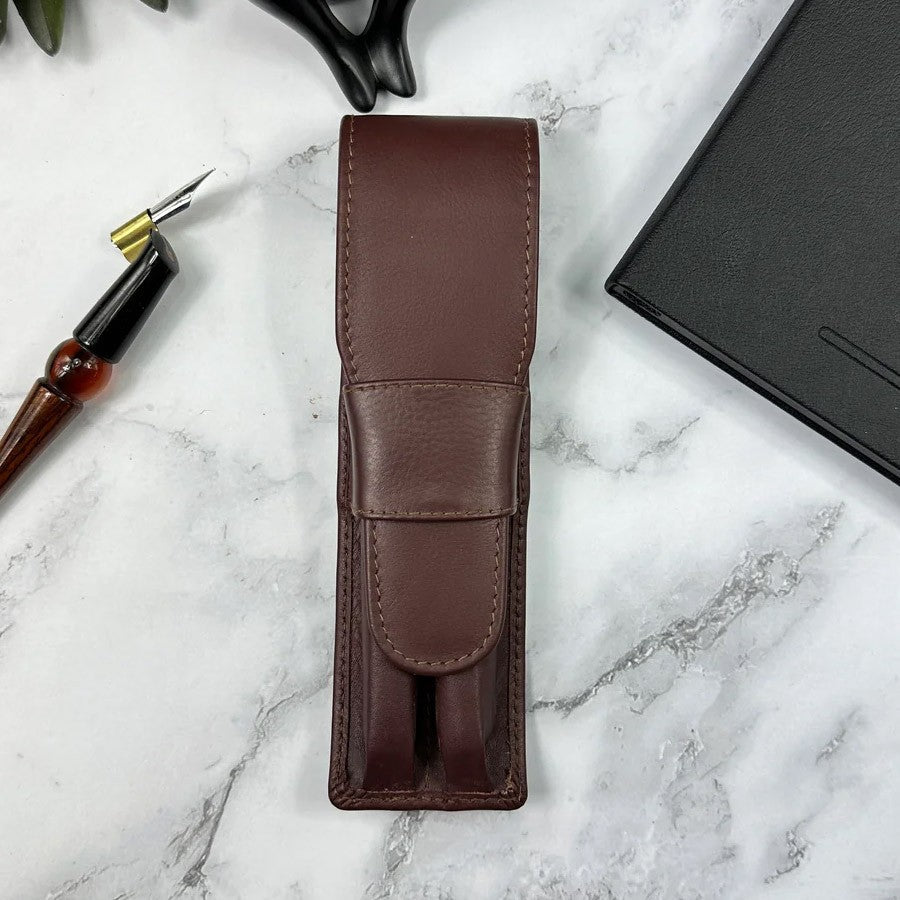 Girologio 2 Pen Case - Brown - 24Papershop