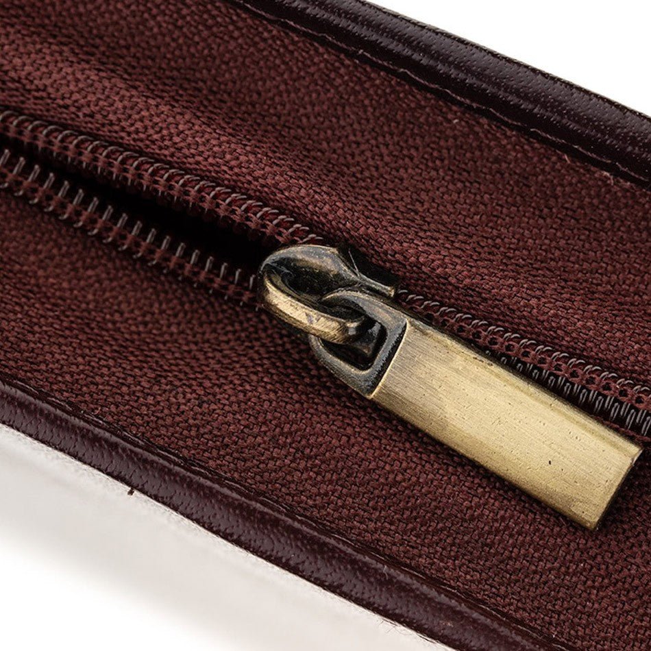 Girologio 24 Zip Pen Case - Oxblood - 24Papershop