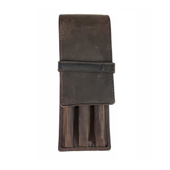 Girologio 3 Pen Case - Bomber Brown - 24Papershop