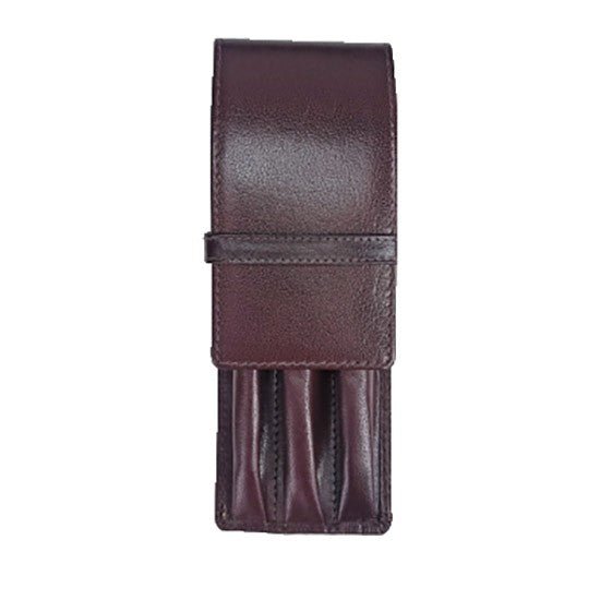 Girologio 3 Pen Case - Oxblood - 24Papershop