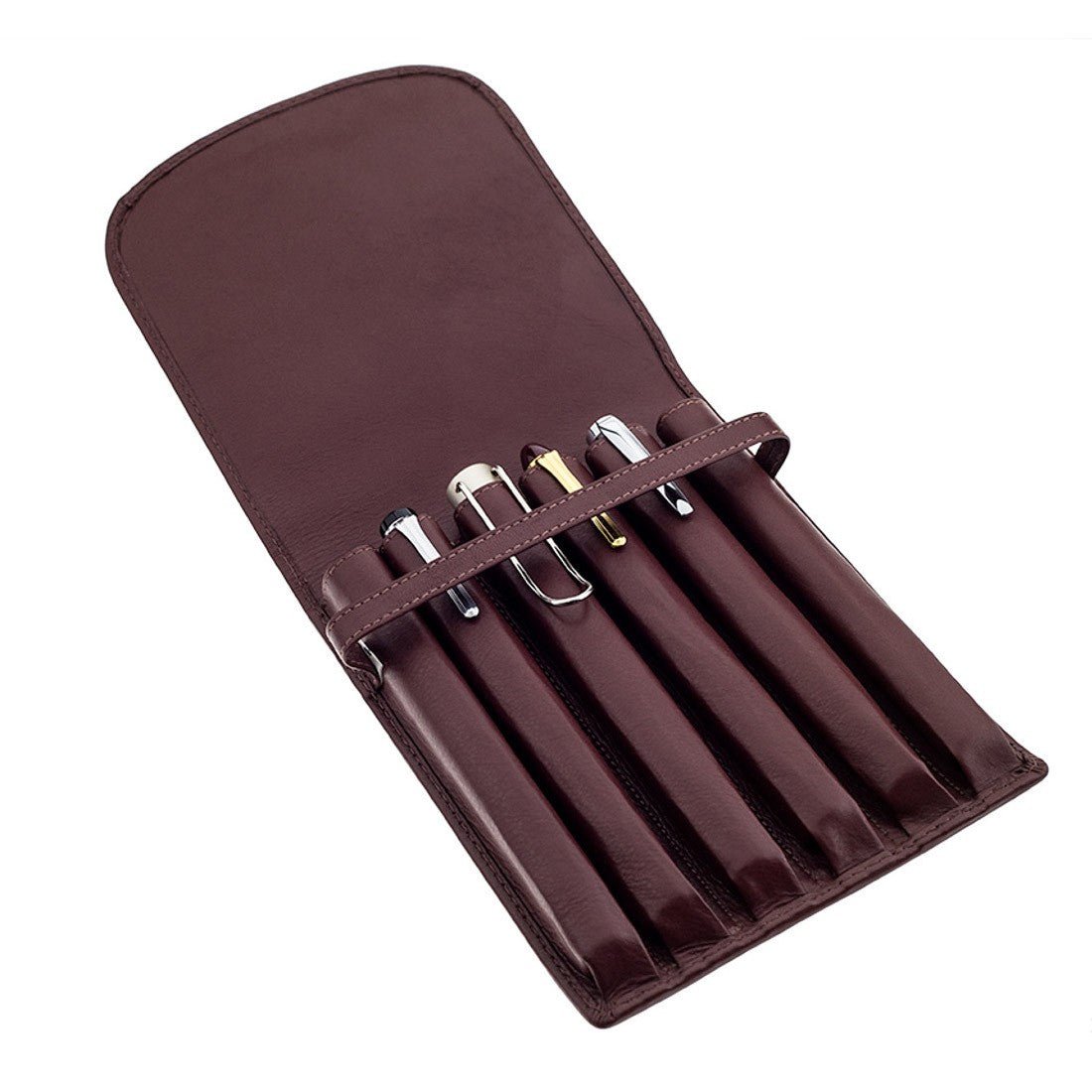 Girologio 6 Pen Case - Brown - 24Papershop