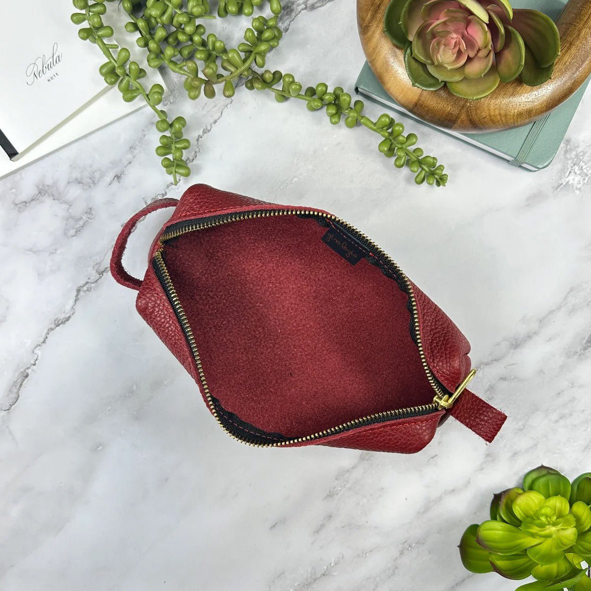 Girologio Zipper Pouch - Crimson Ember - 24Papershop