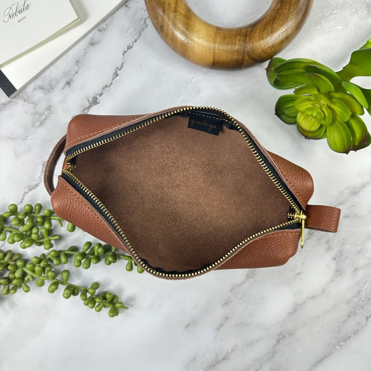 Girologio Zipper Pouch - Rustic Saddle - 24Papershop