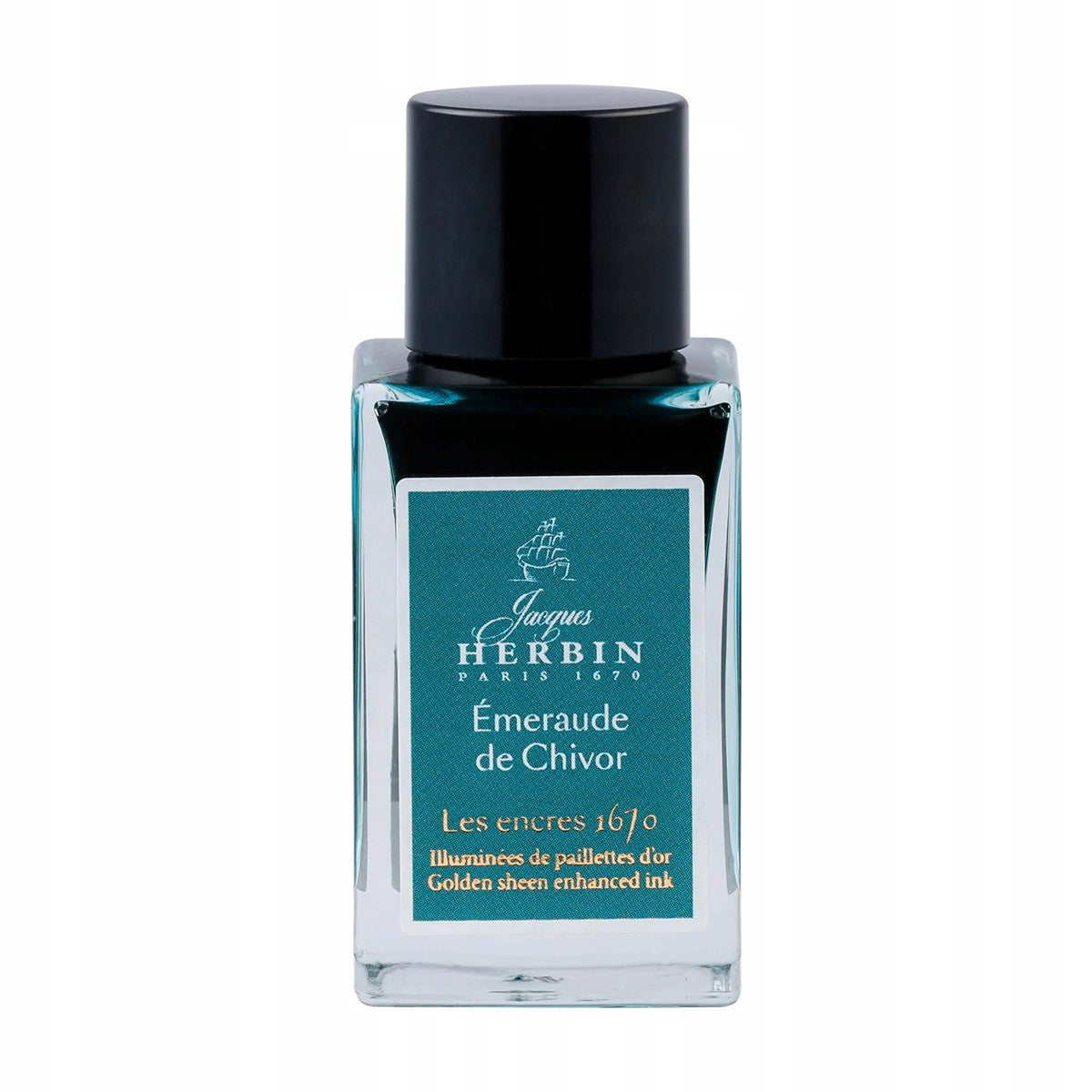 J. Herbin Inktpot 15ml - 1670 - Emerald de Chivor