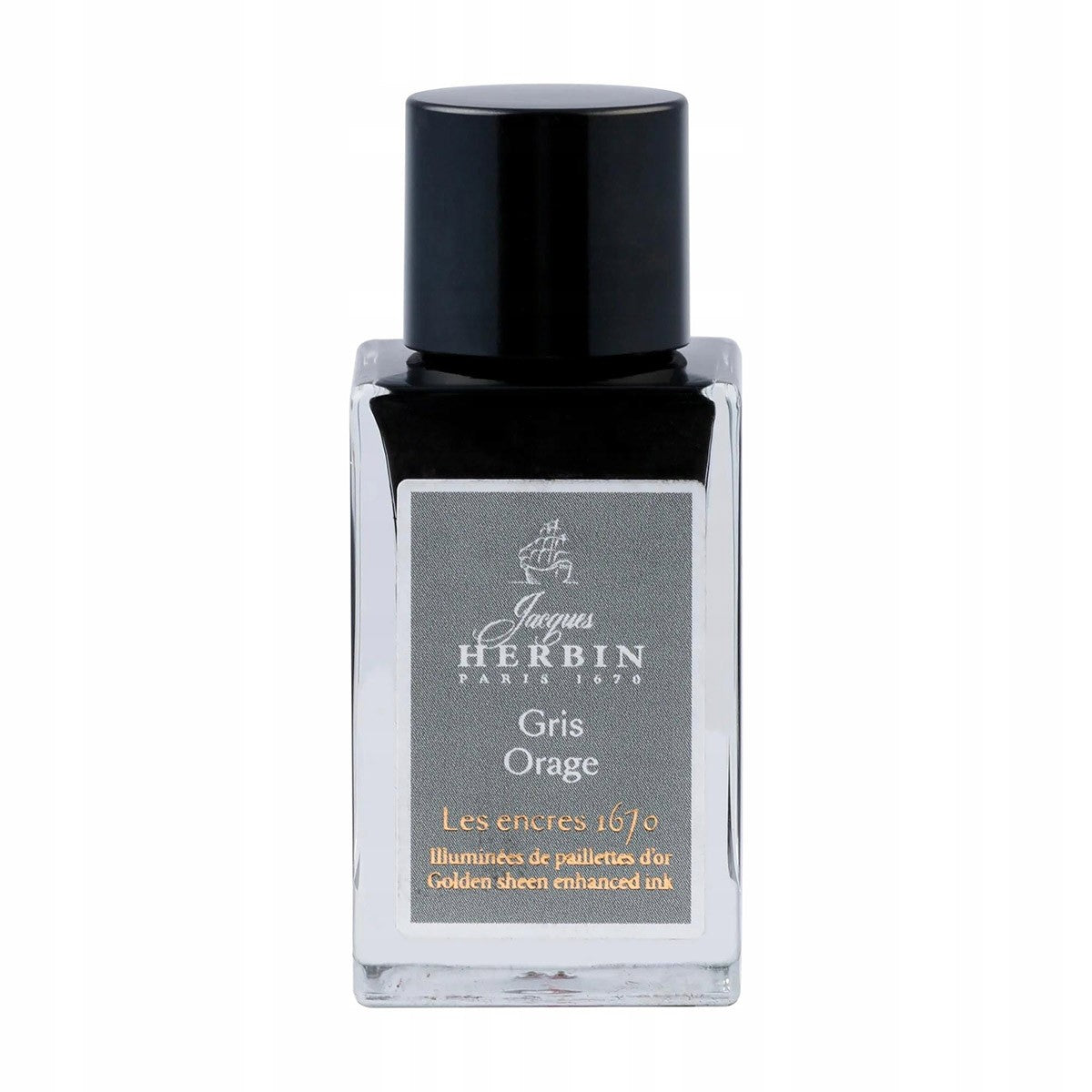 J. Herbin Inktpot 15ml - 1670 - Gris Orage