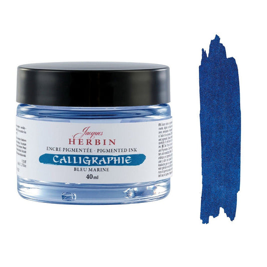 J. Herbin Calligraphy Inkt 40ml - Bleu Marine - 24Papershop