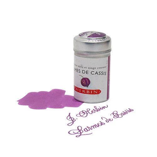 J. Herbin inktpatronen (6 stuks) - Larme de Cassis - 24Papershop