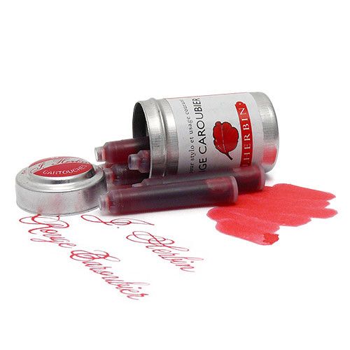 J. Herbin inktpatronen (6 stuks) - Rouge Caroubier - 24Papershop