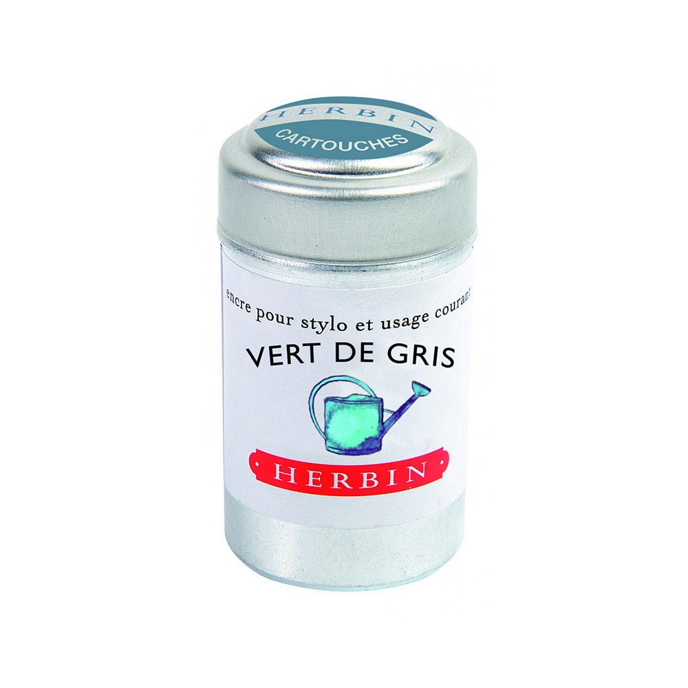 J. Herbin inktpatronen (6 stuks) - Vert de Gris - 24Papershop