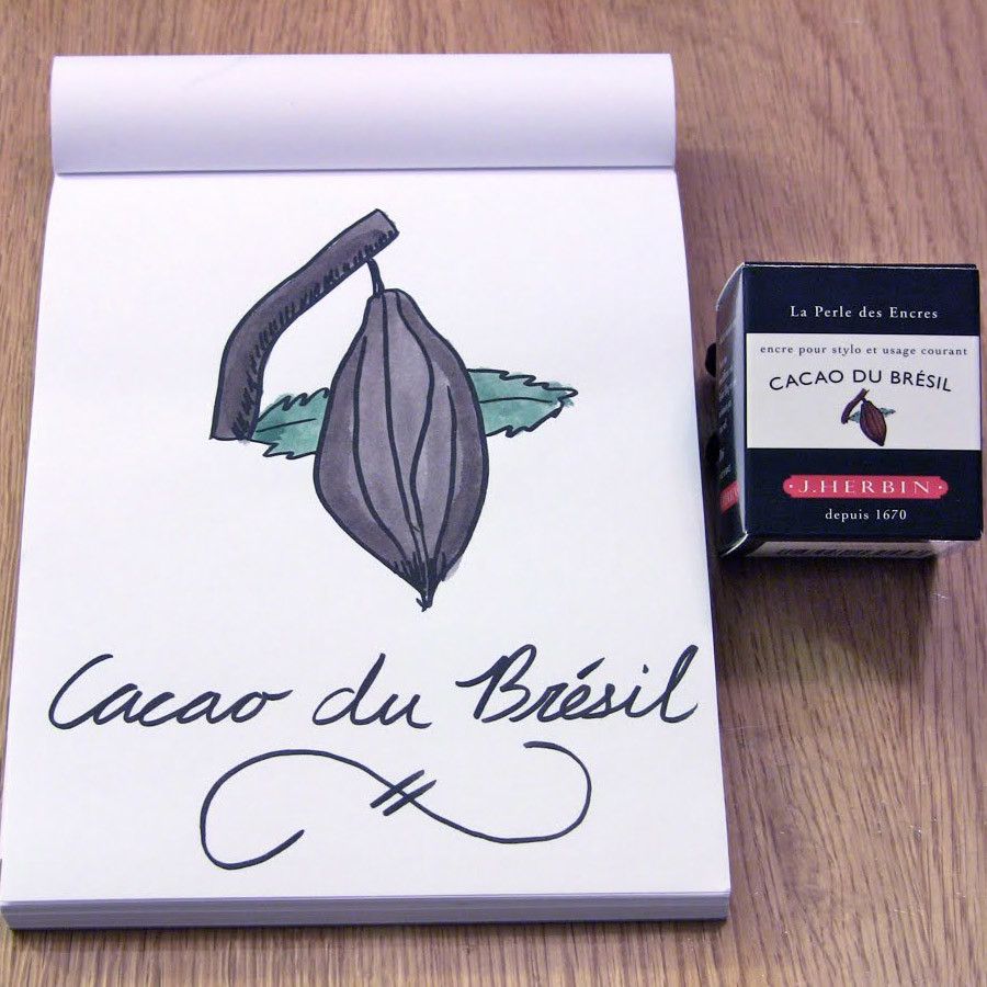 J. Herbin inktpot 10ml - Cacao du Brésil - 24Papershop