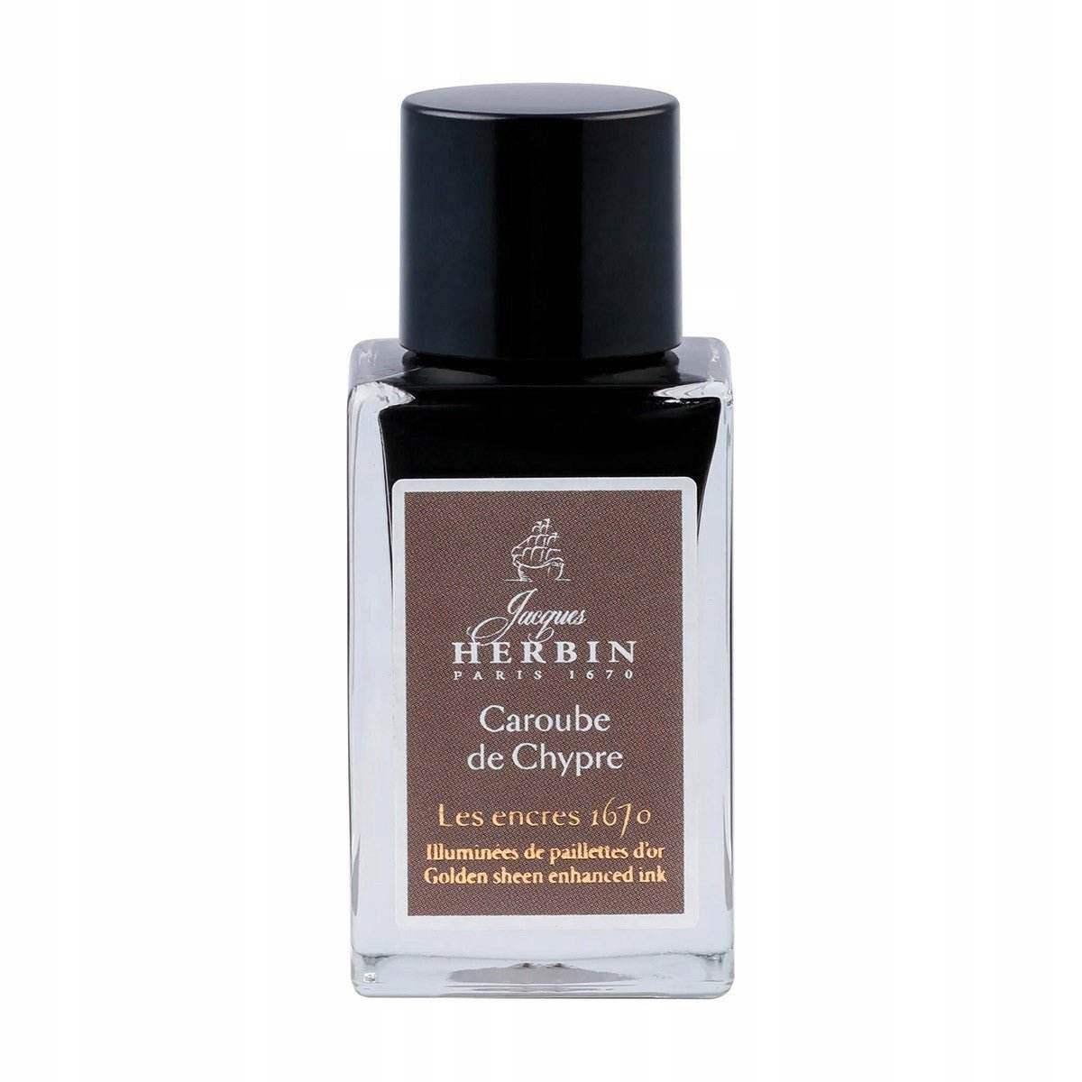 J. Herbin Inktpot 15ml - 1670 - Caroube de Chypre - 24Papershop