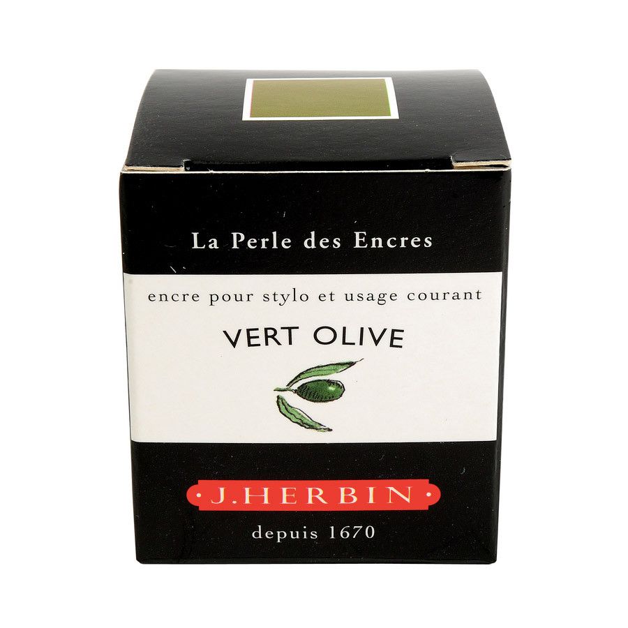 J. Herbin Inktpot - Vert Olive - 24Papershop