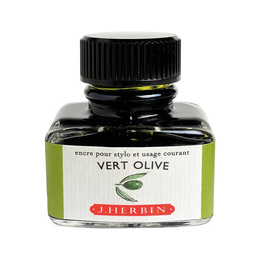 J. Herbin Inktpot - Vert Olive - 24Papershop