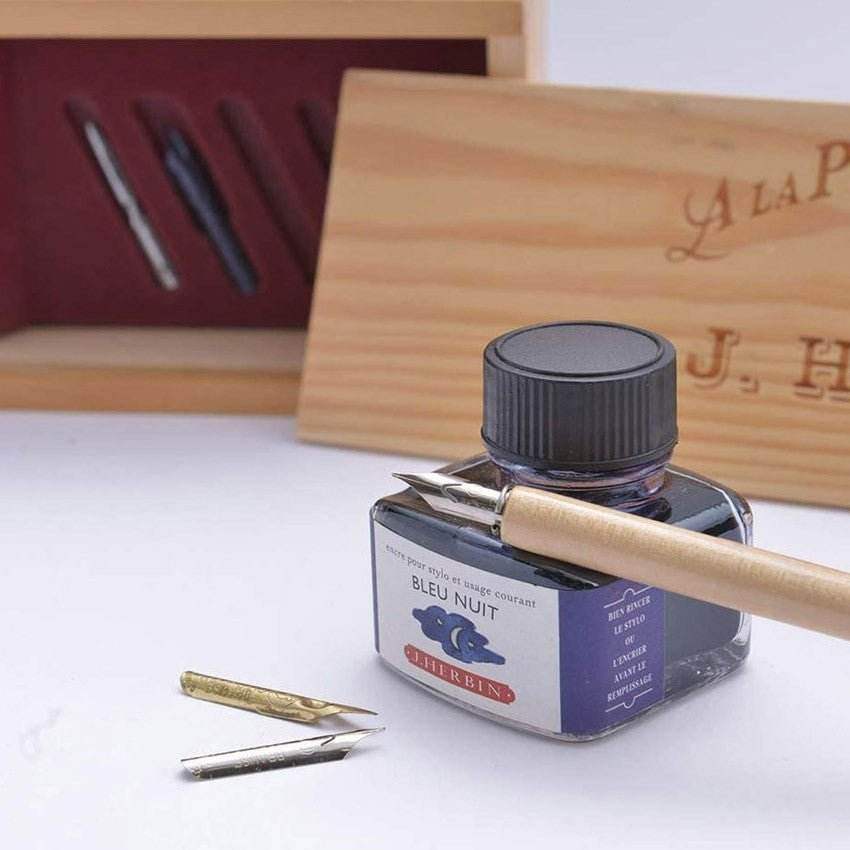J. Herbin Kalligrafieset Perle Noire - 24Papershop