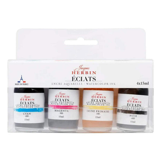 J. Herbin Set van 4 Watercolour Inkten - 24Papershop