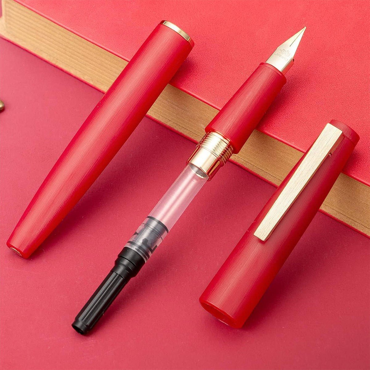 Jinhao 80 Fountain Pen GT - Red - 24Papershop