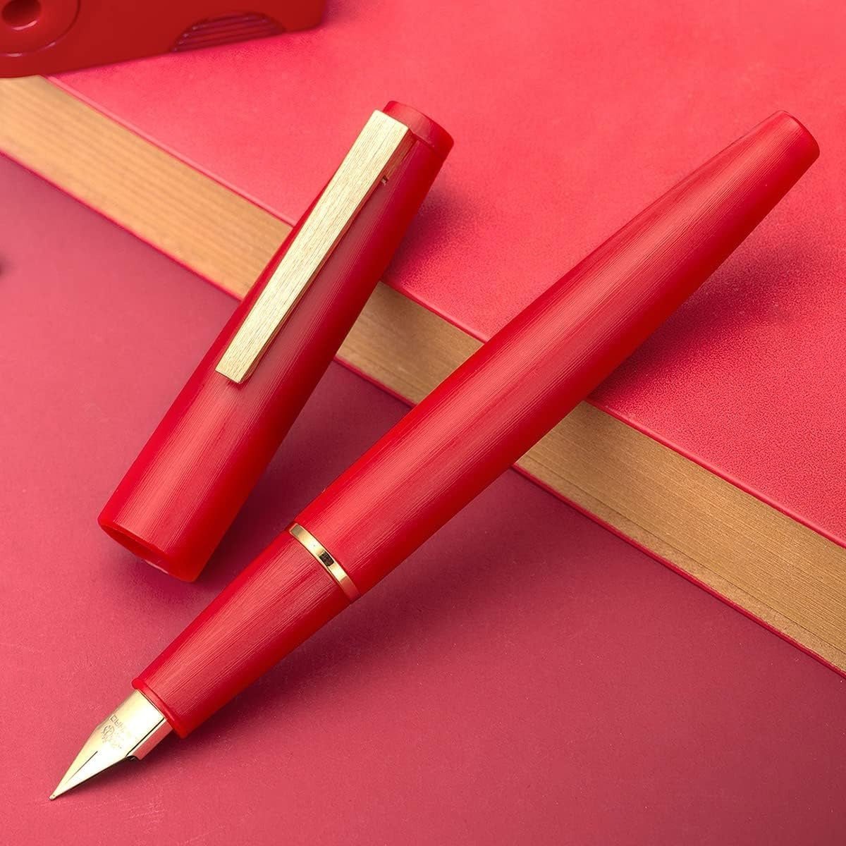 Jinhao 80 Fountain Pen GT - Red - 24Papershop