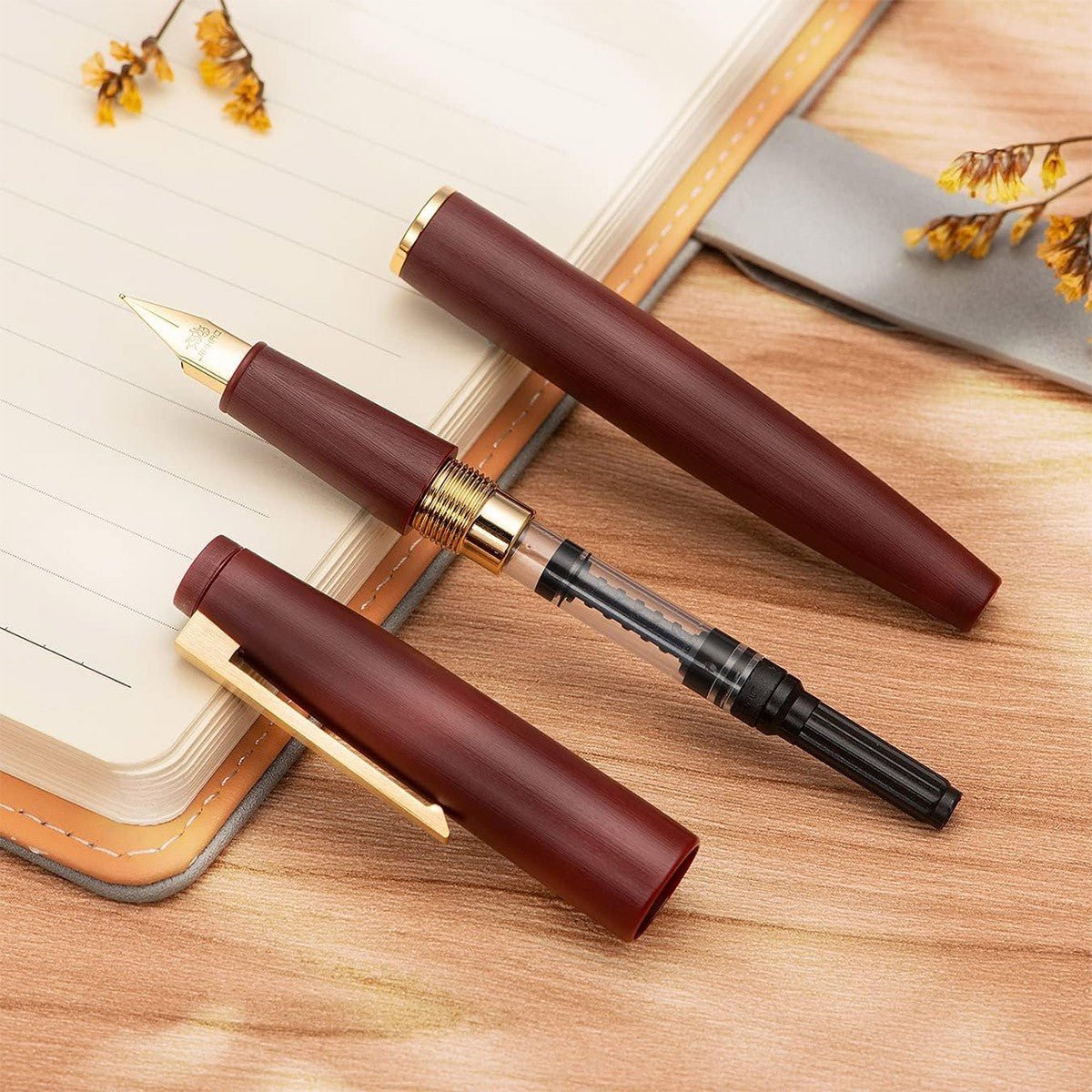 Jinhao 80 Fountain Pen GT - Wine Red - 24Papershop