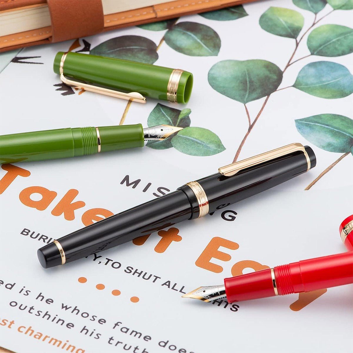 Jinhao 82 Fountain Pen CT - Transparent Green - 24Papershop