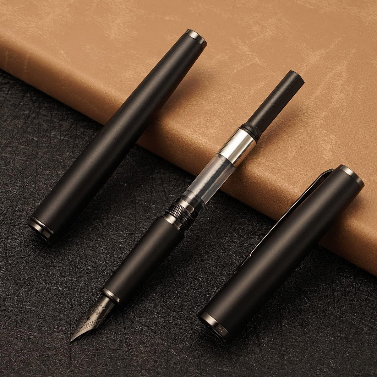 Jinhao 95 Fountain Pen BT - Titanium Black - 24Papershop