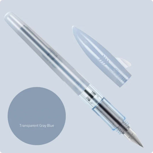 Jinhao Shark Fountain Pen - Transparent Gray Blue - 24Papershop