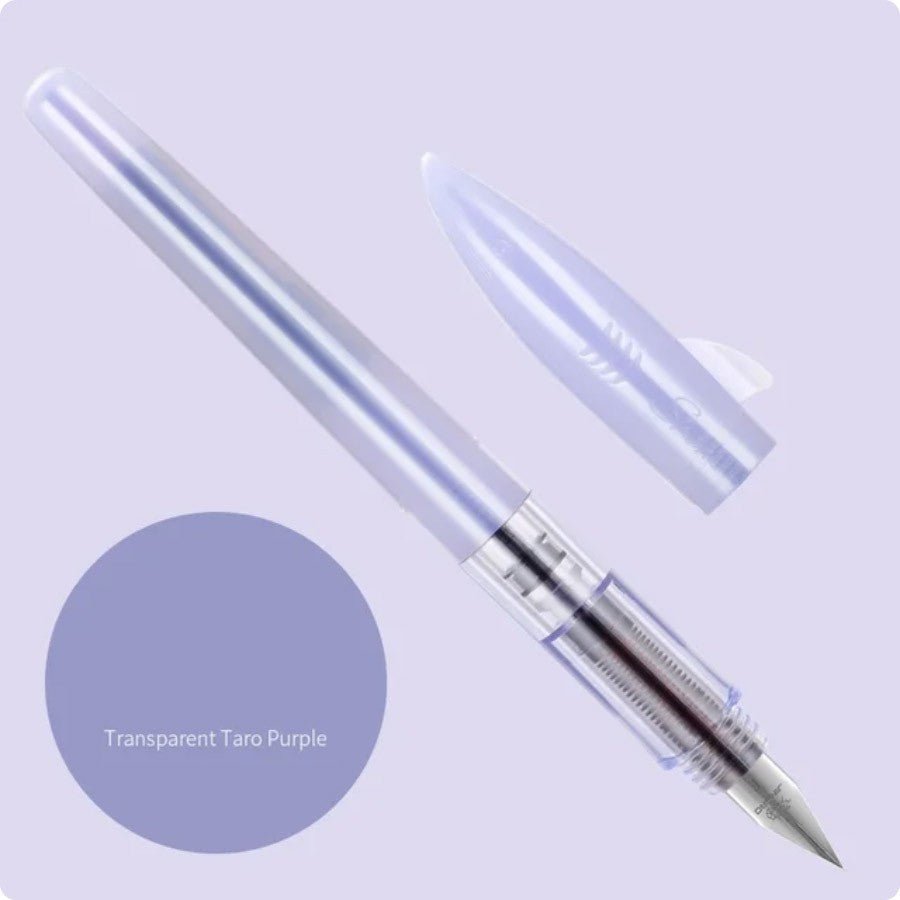 Jinhao Shark Fountain Pen - Transparent Taro Purple - 24Papershop