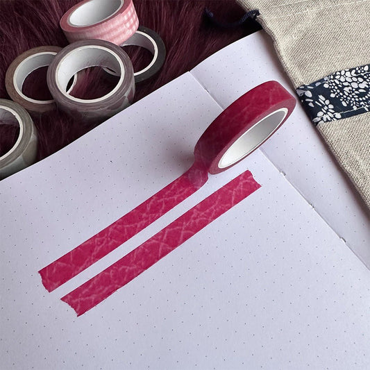 JournalsndCoffee Washi Tape Marmer Red Small - 24Papershop