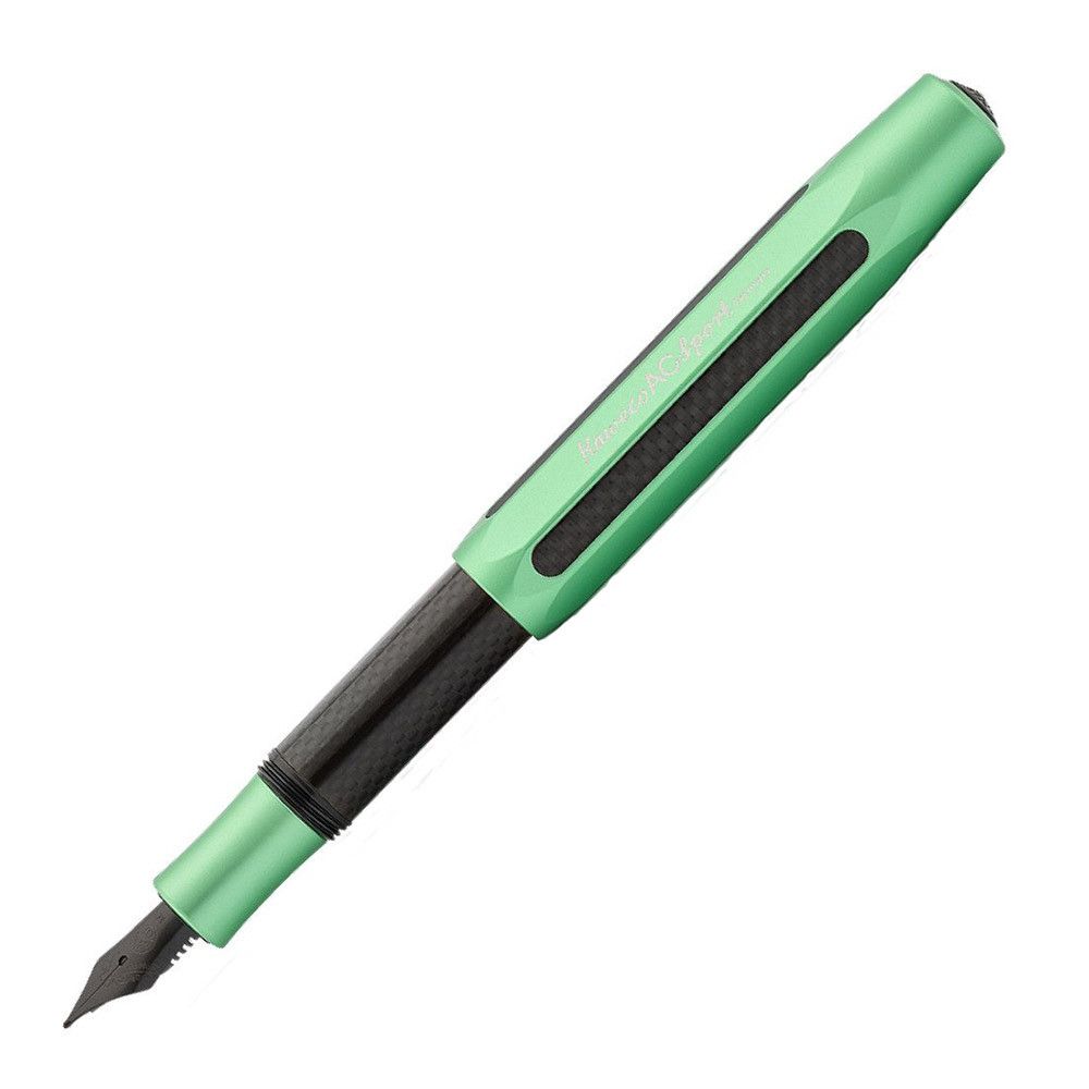 Kaweco AC Sport Carbon Vulpen - Groen - 24Papershop