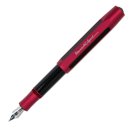 Kaweco AC Sport Carbon Vulpen - Rood - 24Papershop