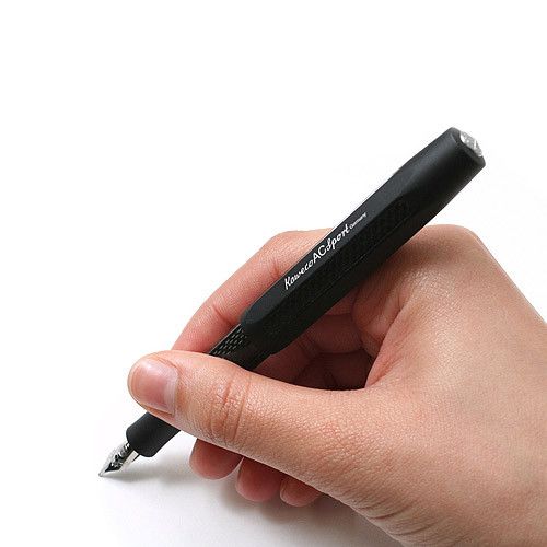 Kaweco AC Sport Carbon Vulpen - Zwart - 24Papershop