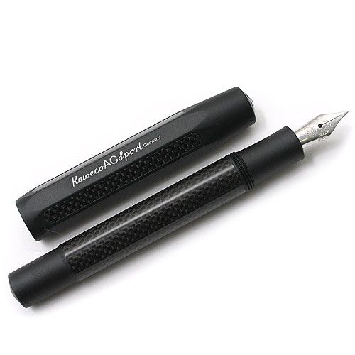 Kaweco AC Sport Carbon Vulpen - Zwart - 24Papershop