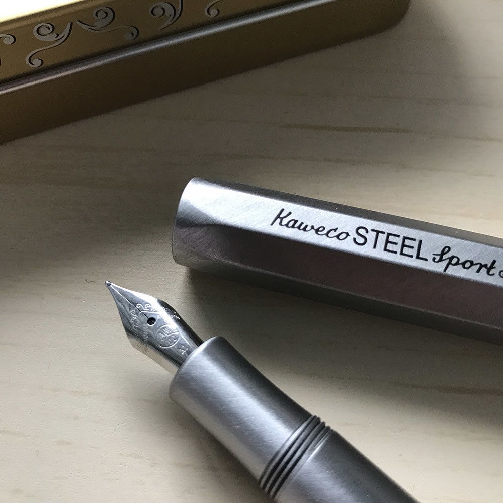 Kaweco Aluminium Sport Vulpen Stainless Steel - 24Papershop