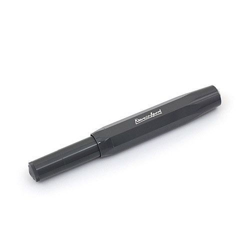 Kaweco Aluminium Sport Vulpen - Zwart - 24Papershop