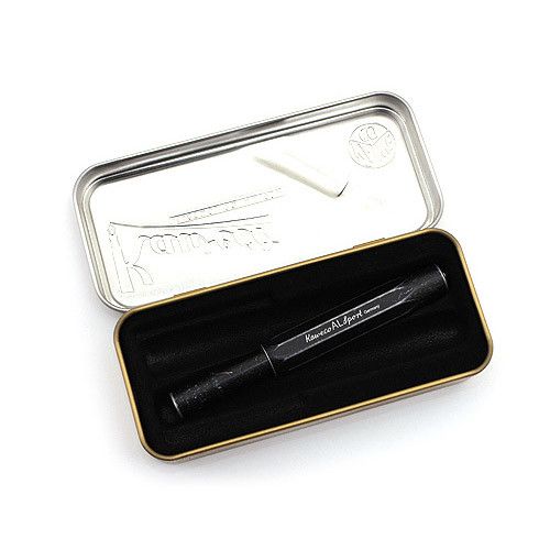 Kaweco Aluminium Sport Vulpen - Zwart - 24Papershop