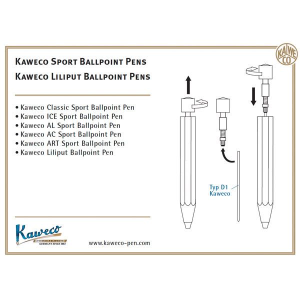 Kaweco Classic Sport Balpen - Zwart - 24Papershop