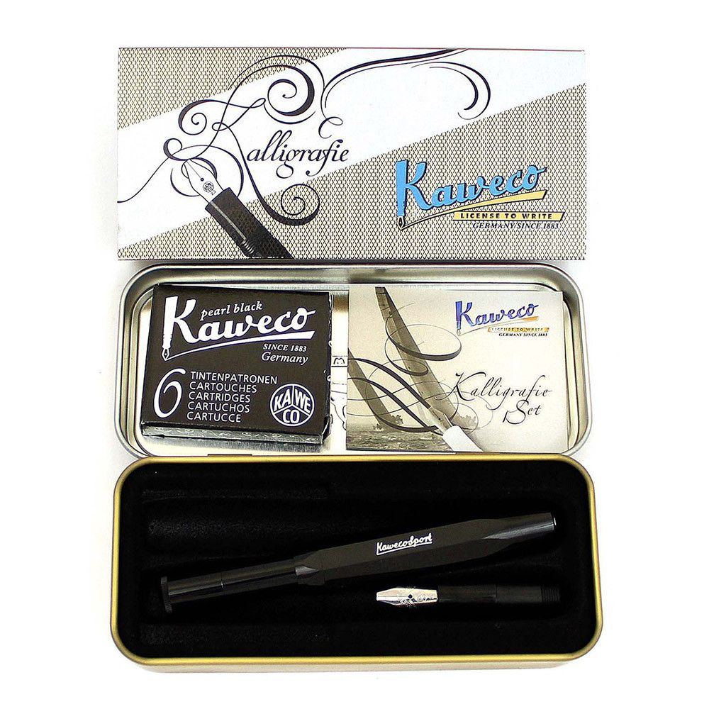 Kaweco Kalligrafie Set Mini Sport | Zwart - 24Papershop