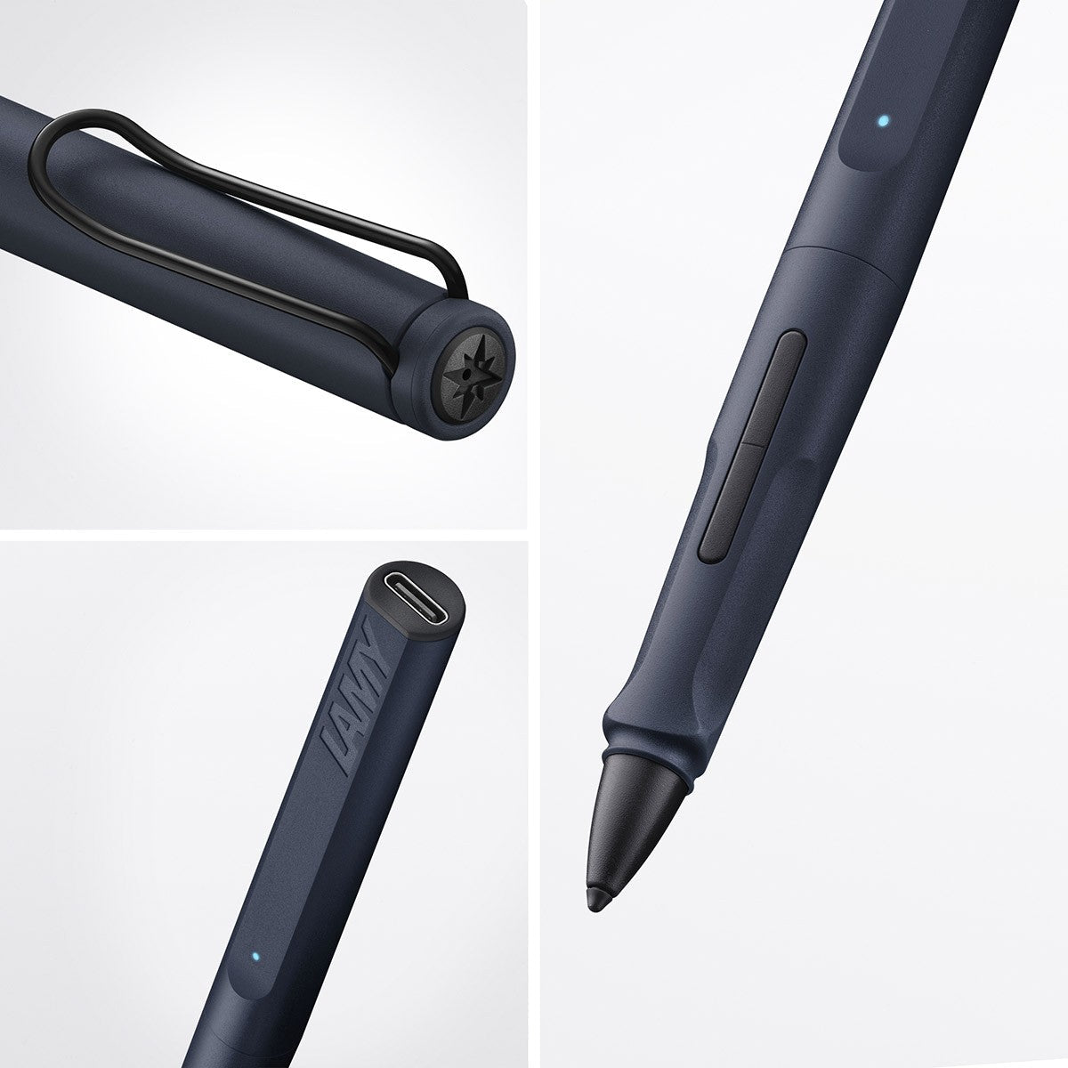 LAMY Safari Note+ Stylus Pen - Steelblue - 24Papershop