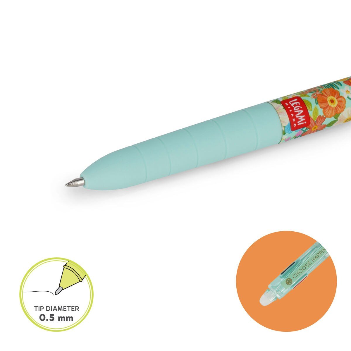 Legami 3 - colour Erasable Pen - Flowers - 24Papershop