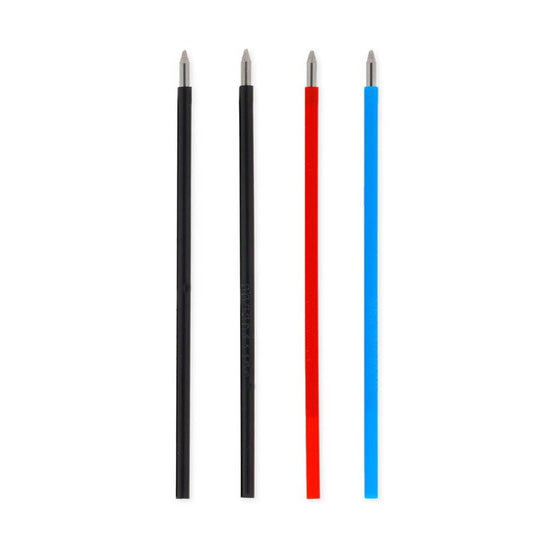 Legami 3 - colour Erasable Pen Navulling Set - Blauw, 2 x Zwart, Rood - 24Papershop