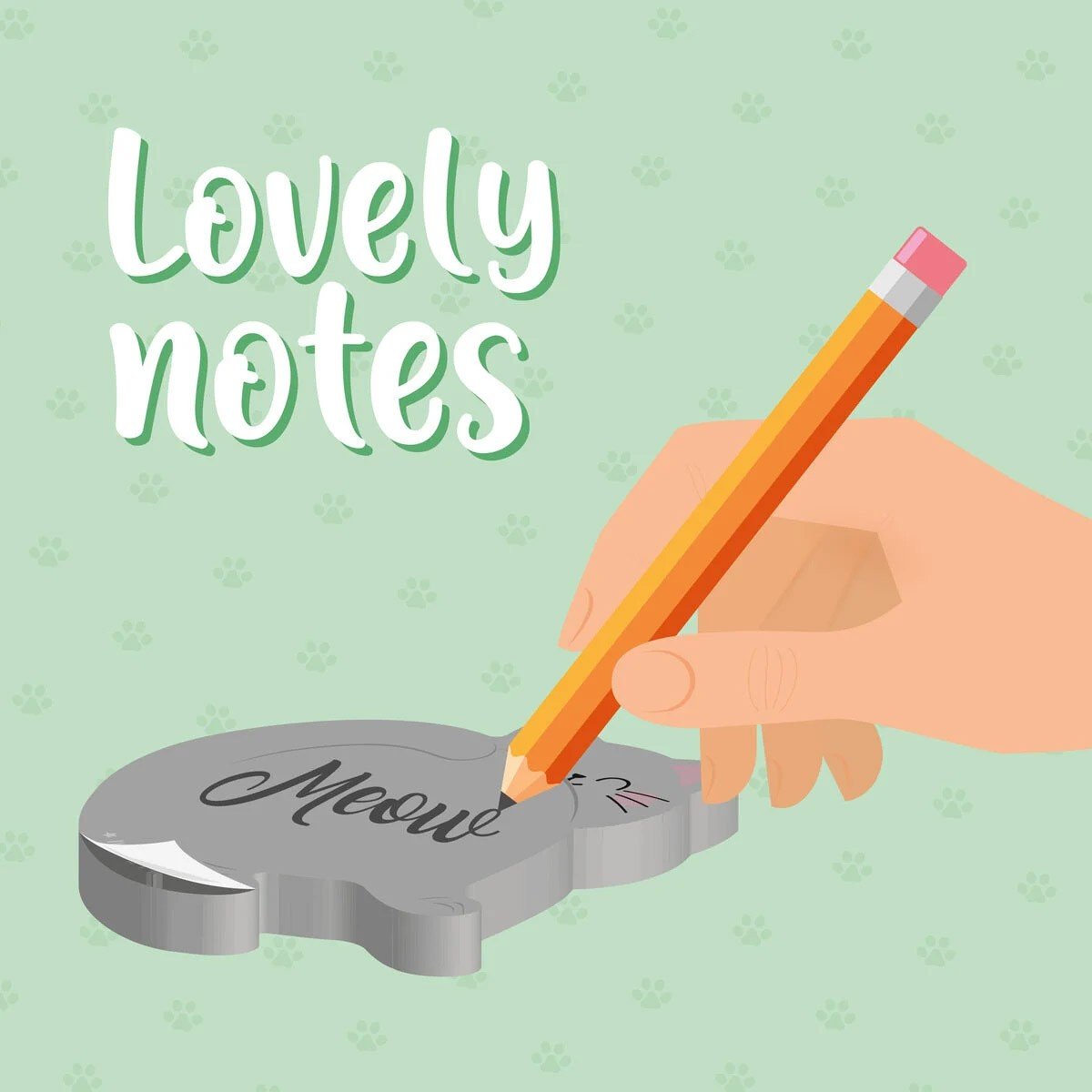 Legami Adhesive Notepad - Lovely Notes - 24Papershop