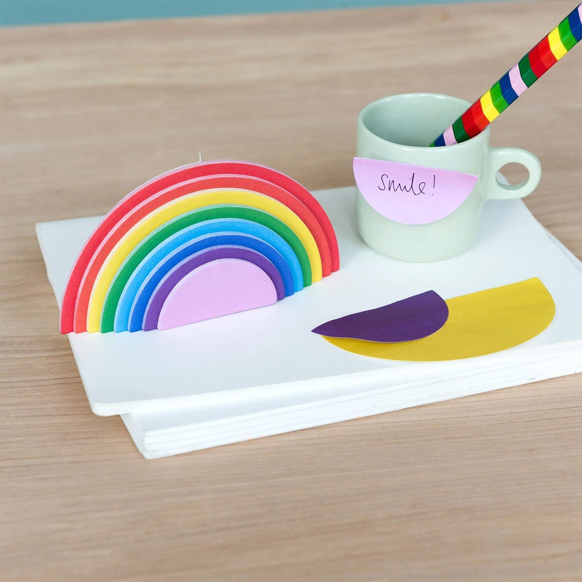 Legami Adhesive Notepad - Rainbow Thoughts - 24Papershop